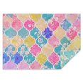 thumbnail image 1 of Multi Color Floral Checkered Pattern Rectangle Tablecloth 60"x84",Waterproof Polyester Rectangle Table Cloth, Wipeable Spillproof Polyester Tablecloth for Dining, Camping, Indoor and Outdoor, 1 of 5