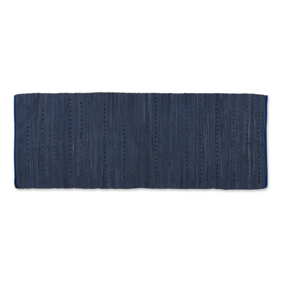 Multi Color French Blue Rag Rug 2Ft 3In x 6Ft