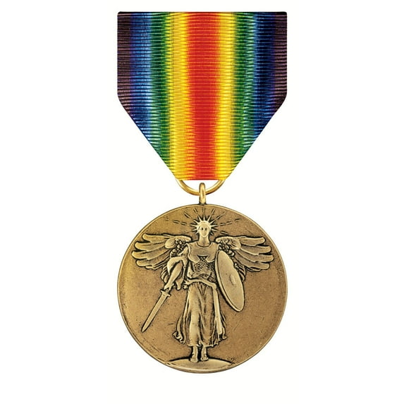 Multi Color Full Size WWI Victory Medal