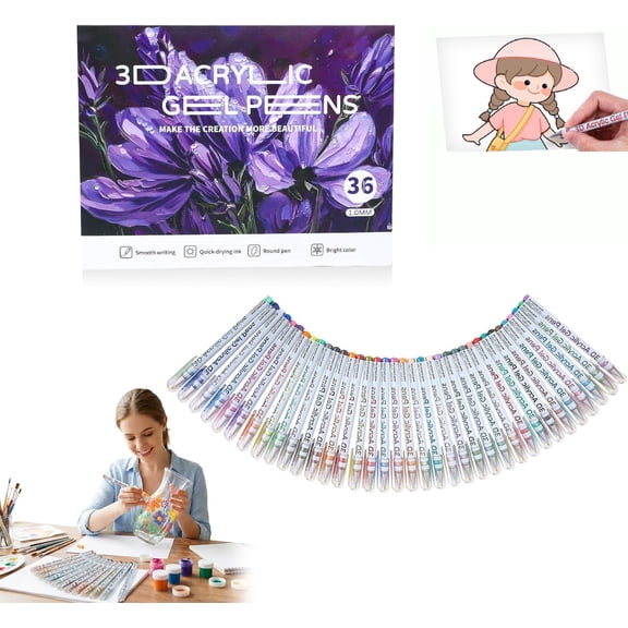 Multi-Color Gel Pen Set, Scented Lava Gel Pen Set, Scented Lava Gel Pens, 1.0mm Scented Lava Pens, 12/24/36/48 Color Pack Set, Smooth Ink Flow, For Coloring, Drawing, Painting, Sketching (36 Color)