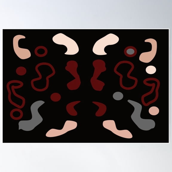 Multi-Color Geometric Pattern Design Poster Wall Art, Modern Wall Decor For Living Room Bedroom, 8x12 UNFRAMED