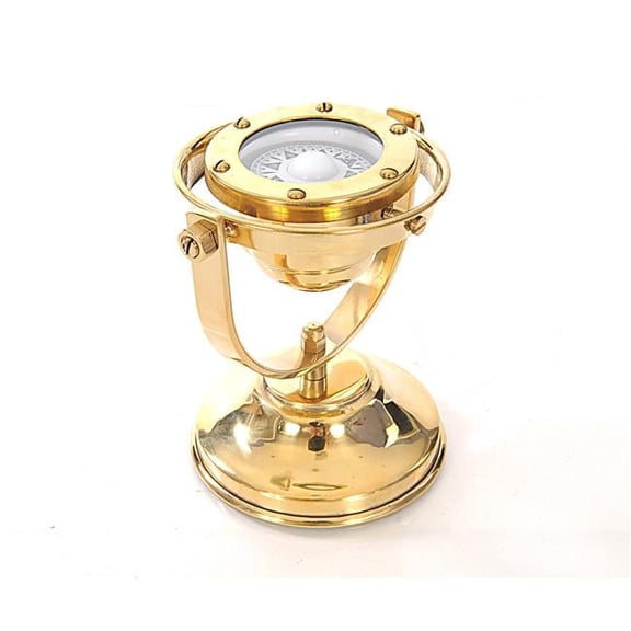Multi Color Gimbaled Compass - 4.5 x 5 x 5.5 in.
