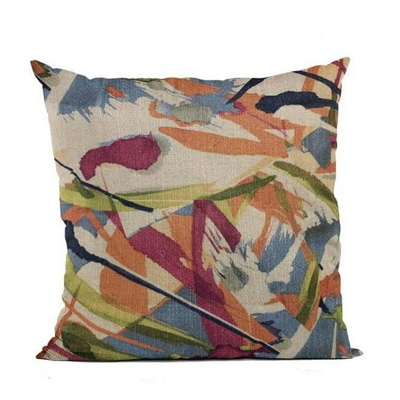 Multi Color Graphic Print Luxury Throw Pillow - 16 x 16 in.