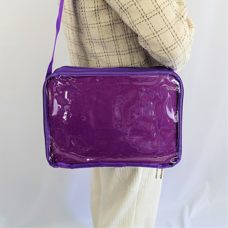 Multi Color Ita Crossbody Bag and Multi Color Insert Ita Messenger Bag Window Bag Pin Purse Pin Display Bag Ita Bags Pin Trading Bag Itabag
