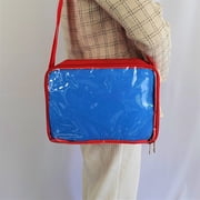 Multi-Color Ita Crossbody Bag and Multi-Color Insert, Ita Messenger Bag, Window Bag, Pin Purse, Pin Display Bag, Ita Bags, Pin Trading Bag, Itabag, Shoulder Ita Bag.