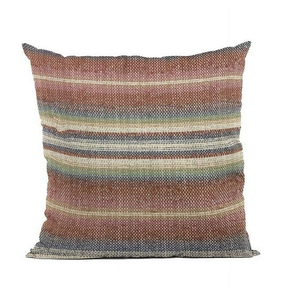 Multi Color Lanes Stripe Luxury Throw Pillow - 26 x 26 in.