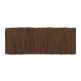 thumbnail image 1 of Multi-Color Leather Brown Rag Rug 2Ft 3In x 6Ft, 1 of 2