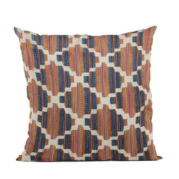 Multi Color Lights Diamond Luxury Throw Pillow - 20 x 20 in.