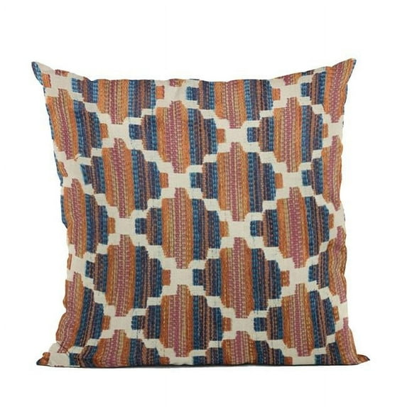 Multi Color Lights Diamond Luxury Throw Pillow - 20 x 30 in. Queen Size