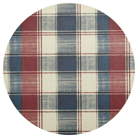 Multi Color Lines 15.4in Diameter PVC Plate Mat, Heat-Resistant and Cuttable, Kitchen Decor