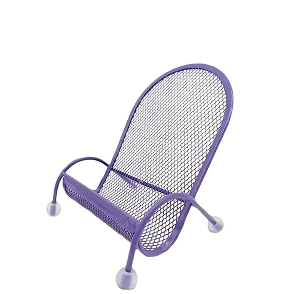 Multi Color Metal Mesh Phone Stand, 5.51in Adjustable Support Holder for Desktop Phone Support Bed Use Office Travel Purple