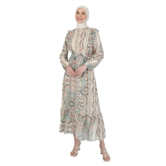 Multi Color - Modest Dress - Refka