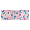 thumbnail image 1 of Multi Color Moroccan Checkered Pattern Kitchen Rug Mat,Kitchen Runner Rugs Non Skid Washable,Decorative Kitchen Floor Mats for Kitchen,Sink,Laundry,17"X47", 1 of 5