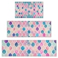 thumbnail image 1 of Multi Color Moroccan Checkered Pattern Kitchen Rugs Sets Of 3,Kitchen Runner Rugs Non Skid Washable,Decorative Kitchen Floor Mats for Kitchen,Sink,Laundry,17"x30"+ 17"x47" + 17"x59", 1 of 6
