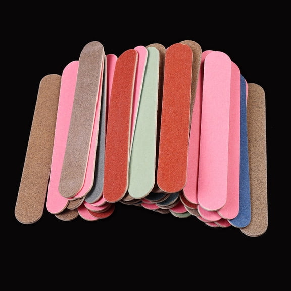Multi Color Nail File 50Pcs - Art Nail Files Block Sanding Buffer 50Pcs Tools Gel Manicure Set Pedicure, Nail File, Nail File, Easter, St. Patrick'S Day, Valentine'S Day, Wedding, Season,