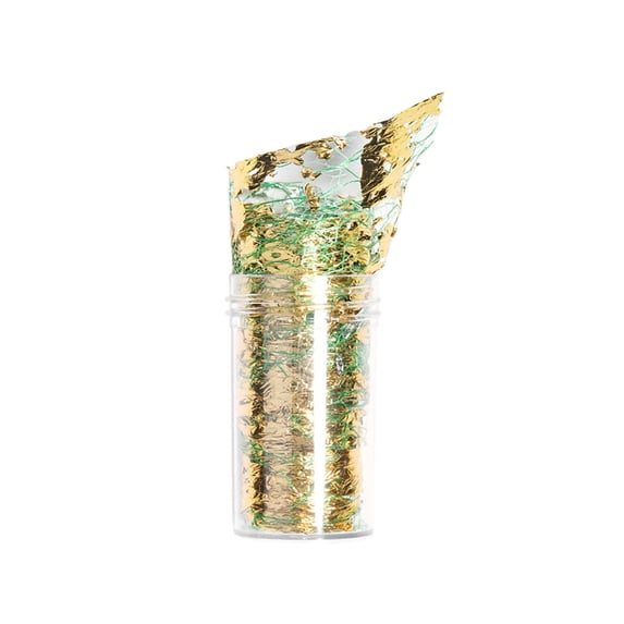 Multi-Color Nail Foil Set | Easy-to-Stick Golden Sally Net Design - Manicure Decor for Women