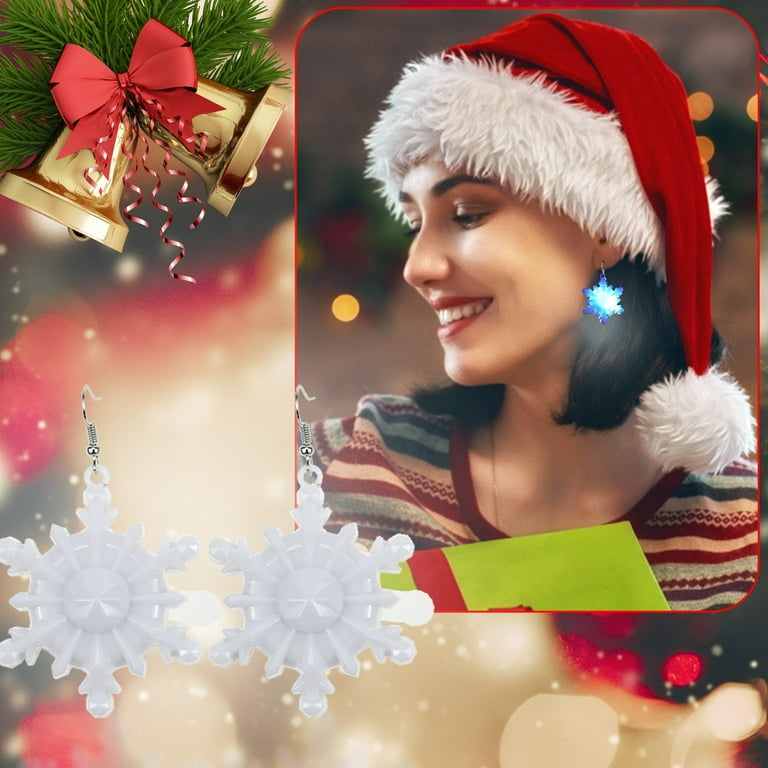 Multi Color One Size Christmas Party Earrings Christmas Alcohol Earrings Tree Luminous Earrings Light Up Bulb Earrings Led Bulb Christmas Earringsflashing Necklaces Earnings F Walmart