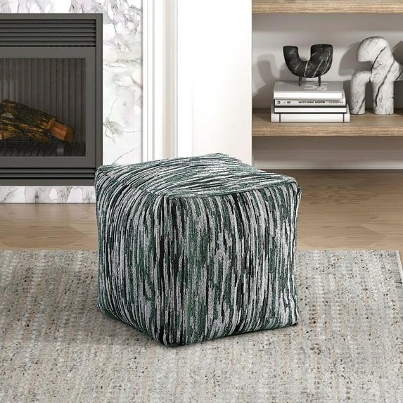 Multi-Color Ottoman, Spot Clean - Suitable for Casual Home Use