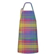 thumbnail image 1 of Multi Color Plaid Checkered Pattern Apron-Garden Aprons for Women with Pockets-Cotton Linen Waterproof Kitchen Cooking Gardening Aprons Adjustable for Kitchen,Cooking,BBQ and Salon 33x27 Inch, 1 of 7