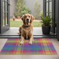 thumbnail image 1 of Multi Color Plaid Checkered Pattern Door Rugs,Washable Non Slip Door Mats Indoor,Decorative Door Mats,Entry Mat Indoor for Entrance,Bedroom,Kitchen,Bathroom,20"x32", 1 of 6