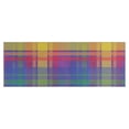 thumbnail image 1 of Multi Color Plaid Checkered Pattern Kitchen Rug Mat,Kitchen Runner Rugs Non Skid Washable,Decorative Kitchen Floor Mats for Kitchen,Sink,Laundry,17"X47", 1 of 5
