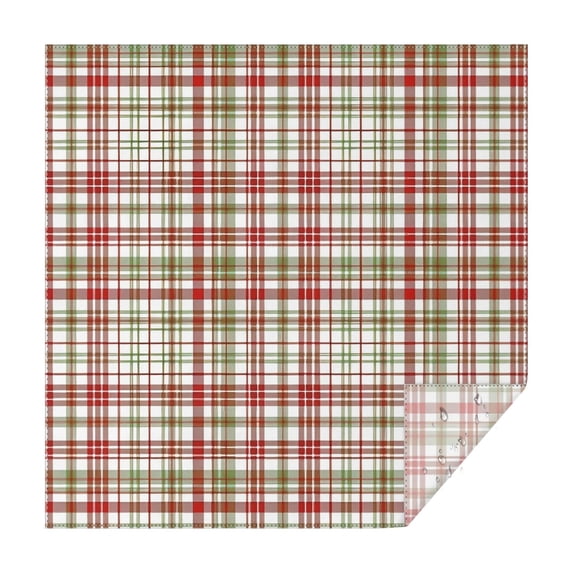 Multi Color Plaid Checkered Pattern Square Tablecloth,Waterproof Square Table Cover,Wipeable Spillproof Washable Table Cover for Home Kitchen Party Decor 52"x52"(132x132cm)