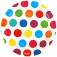 thumbnail image 1 of Multi-Color Polka Dot Printed Plates (9"" Round) Case Pack 36, 1 of 1