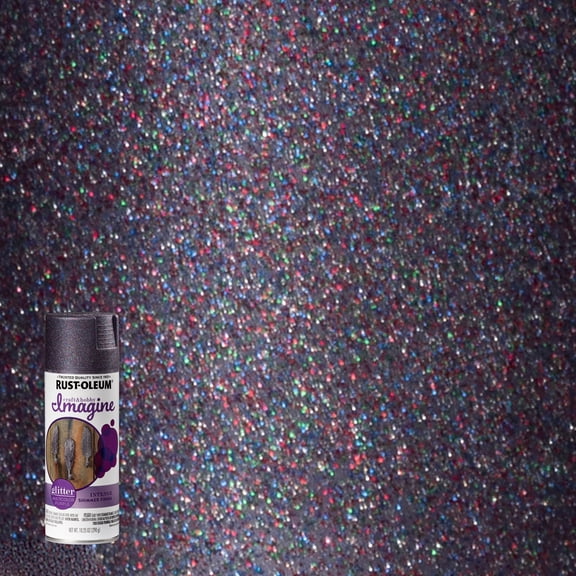 4 Pack, Multi Color Purple, Rust-Oleum Craft & Hobby Imagine Glitter Spray Paint- 354071, 10.25 oz.