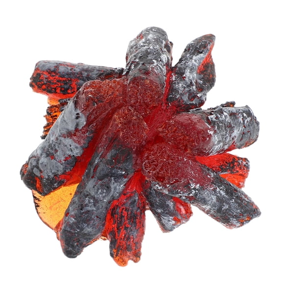 LITINKIMI Artificial Campfire Ornament Resin Fake Fire for Micro Landscape Scenes