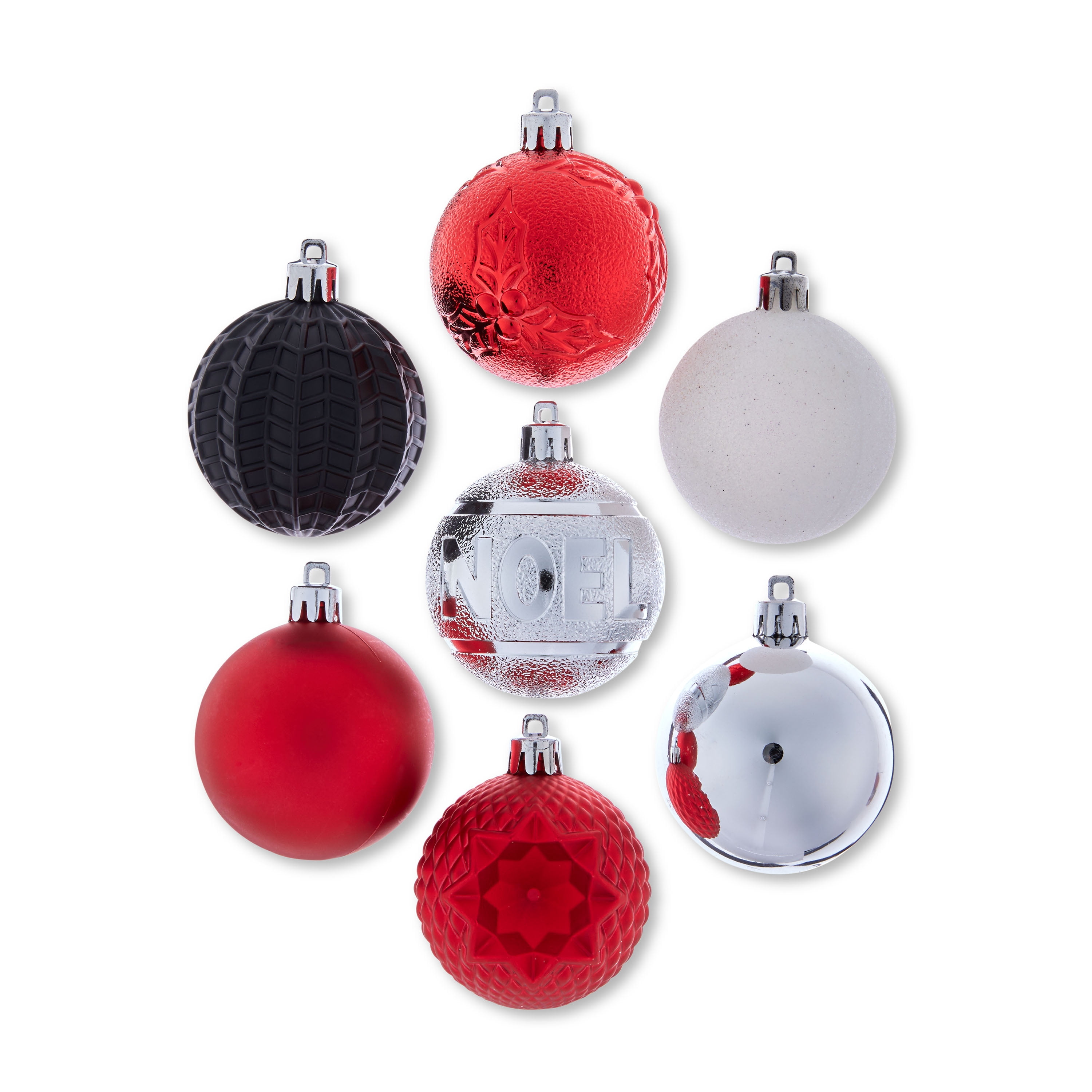 MultiColor Shatterproof Christmas Ornaments, 26 Count, by Holiday Time