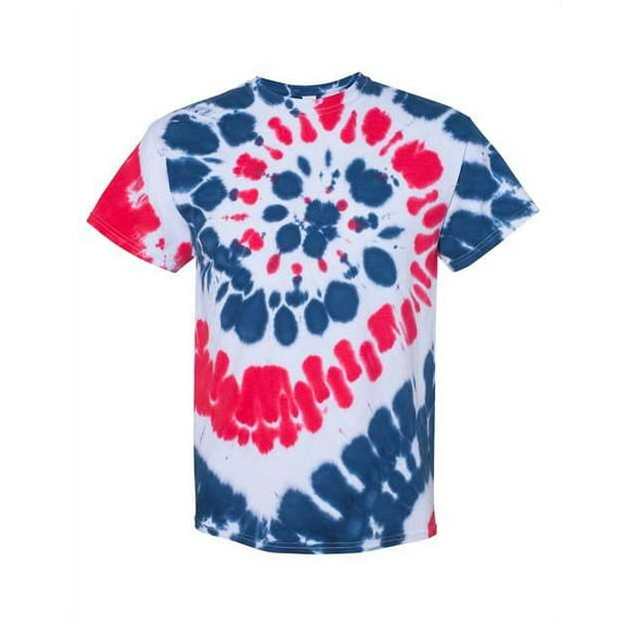 Multi-Color Spiral Tie-Dyed T-Shirt