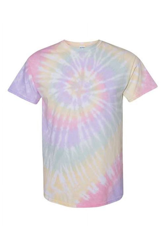Multi-Color Spiral Tie-Dyed T-Shirt
