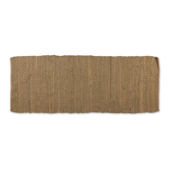 Brown Color Taupe Rag Rug Size 2Ft 3In x 6Ft
