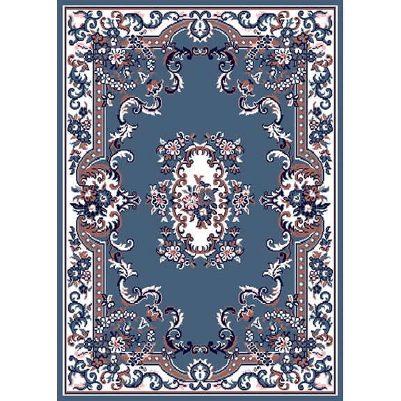 Multi-Color Traditional Area Rug Bordered Medallion Design Persian Oriental Carpet Rugs Runners