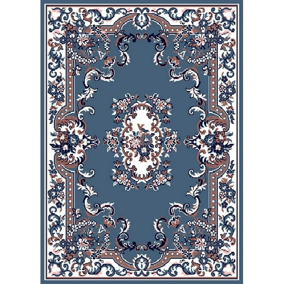 Multi-Color Traditional Area Rug Bordered Medallion Design Persian Oriental Carpet Rugs Runners