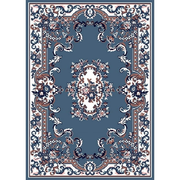 Multi-Color Traditional Area Rug Bordered Medallion Design Persian Oriental Carpet Rugs Runners