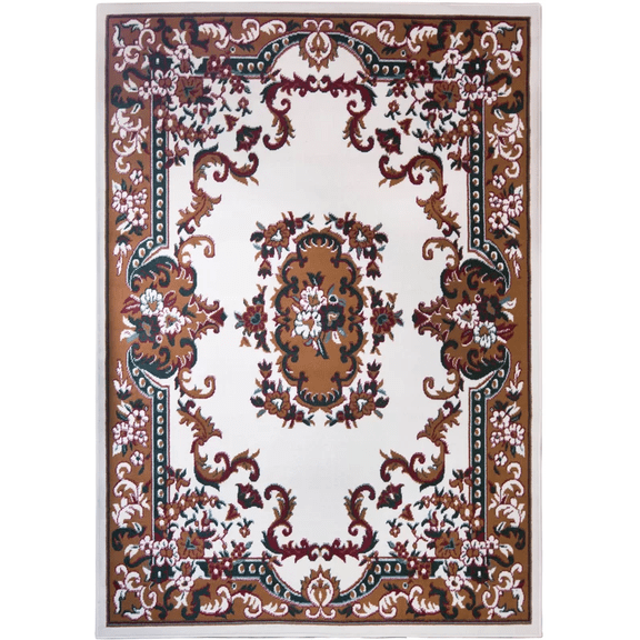 Multi-Color Traditional Area Rug Bordered Medallion Design Persian Oriental Carpet Rugs Runners