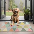 thumbnail image 1 of Multi Color Triangle Checkered Pattern Door Rugs,Washable Non Slip Door Mats Indoor,Decorative Door Mats,Entry Mat Indoor for Entrance,Bedroom,Kitchen,Bathroom,20"x32", 1 of 6