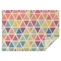 Multi Color Triangle Checkered Pattern Rectangle Tablecloth 60"x84",Waterproof Polyester Rectangle Table Cloth, Wipeable Spillproof Polyester Tablecloth for Dining, Camping, Indoor and Outdoor