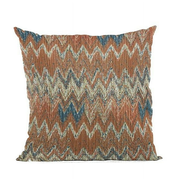 Multi Color Wave Chevron Luxury Throw Pillow - 20 x 26 in. Standard Size