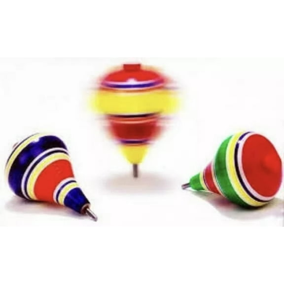 Multi-Color Wood Trompo Mexican Traditional
