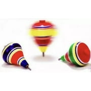Multi-Color Wood Trompo Mexican Traditional