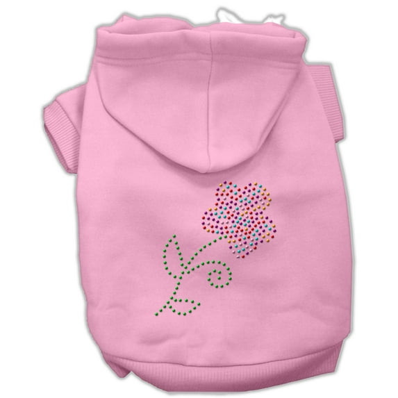 Multi-Colored Flower Rhinestone Hoodie