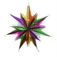 thumbnail image 1 of Multi Colored Foil Star Decoration, 1 of 2