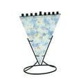 thumbnail image 1 of Multi Colored Fused Glass Triangle Shaped Menorah, 1 of 1