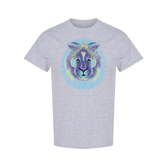 Multi Colored Lion Design T-Shirt Men -Image by Shutterstock, Male Medium