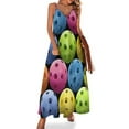 thumbnail image 1 of Multi Colored Pickleballs Sleeveless Dress Dresses Women Summer Women's Summer Clothing, 1 of 9