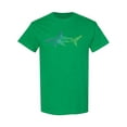 thumbnail image 1 of Multi Colored Shark Design T-Shirt Men -Image by Shutterstock, Male x-Large, 1 of 2