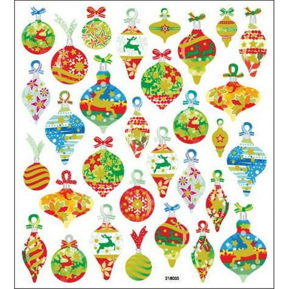 Multi-Colored Stickers-Glitter Bulbs