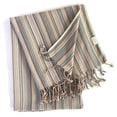 thumbnail image 1 of Multi Colored Striped Design Turkish Beach Blanket, 1 of 5